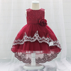 Allover Sleeveless Mesh Party Dress
