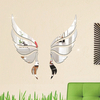 Angel Wing 3D Mirror Wall Art Mirror Wall Sticker Party Wedding Home Decors