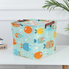 Animal Cartoon Storage Basket with Handle Cotton Linen Blend Storage Bins for Makeup,  Book,  Baby Toy