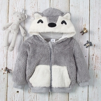 Animal Modeling Long-sleeve Cashmere Baby Hoodie Jacket