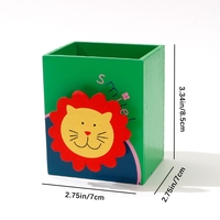Animal Pattern Pencil Holder Pen Container Storage Box for Office Desk Home Decoration