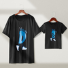 Anime Letter Print T-shirts for Daddy and Me