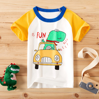 Baby / Toddler Boy Adorable Dinosaur Print Colorblock Tee