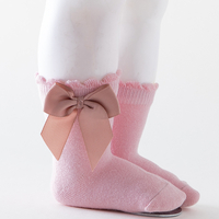 Baby / Toddler/ Kid Bowknot Decor Solid Color Socks