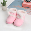 Baby / Toddler Solid Velvet Fluff Prewalker Shoes