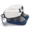 Baby / Toddler Splice Color Lace-up Fluffy Prewalker Snow Boots