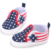 Baby / Toddler Stars Print Striped Canvas Prewalker Shoes