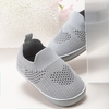 Baby / Toddler Stripe Heart Graphic Breathable Slip-on Prewalker Shoes