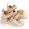 Baby / Toddler Striped Bowknot Decor First Walkers Shoes