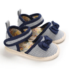 Baby / Toddler Striped Bowknot Decor First Walkers Shoes