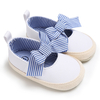 Baby / Toddler Striped Bowknot Solid Canvas shoes First Shoes