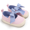 Baby / Toddler Striped Bowknot Solid Canvas shoes First Shoes