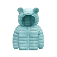 Baby / Toddler Stylish 3D Ear Print Solid Hooded Coat