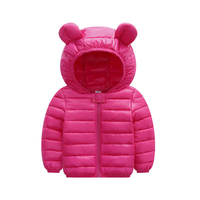 Baby / Toddler Stylish 3D Ear Print Solid Hooded Coat