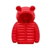 Baby / Toddler Stylish 3D Ear Print Solid Hooded Cotton Coat