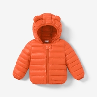 Baby / Toddler Stylish 3D Ear Print Solid Hooded Cotton Coat