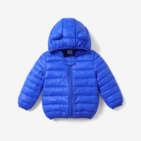 Baby / Toddler Stylish 3D Ear Print Solid Hooded Cotton Coat