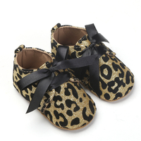 Baby / Toddler Stylish Leopard Print Bowknot Prewalker Shoes