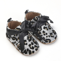 Baby / Toddler Stylish Leopard Print Bowknot Prewalker Shoes