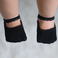 Baby / Toddler Stylish Solid Lace Trim Socks
