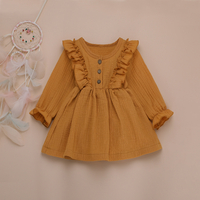 Baby / Toddler Sweet Ruffled Collar Stretch Cuff Dresses