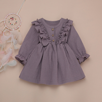 Baby / Toddler Sweet Ruffled Collar Stretch Cuff Dresses