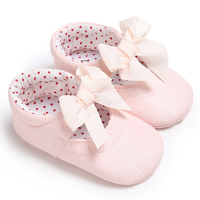 Baby / Toddler Sweet Solid Bowknot Decor Princess Prewalker Shoes