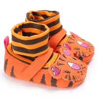 Baby / Toddler Tiger Applique Striped Shoes First Walkers