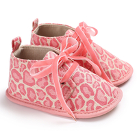 Baby / Toddler Trendy Leopard Print Lace-up Prewalker Shoes
