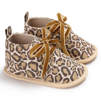 Baby / Toddler Trendy Leopard Print Lace-up Prewalker Shoes