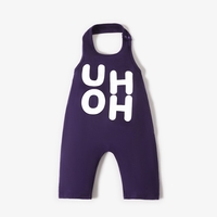 Baby / Toddler Trendy Letter Print Strappy Onesies