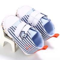Baby / Toddler Trendy Striped Casual Velcro Canvas Shoes