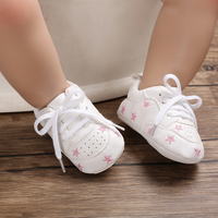 Baby / Toddler Valentine Pretty Stars Embroidery Solid Prewalker Shoes (Various colors)