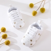Baby / Toddler Valentine Pretty Stars Embroidery Solid Prewalker Shoes (Various colors)