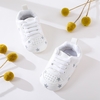 Baby / Toddler Valentine Pretty Stars Embroidery Solid Prewalker Shoes (Various colors)