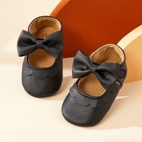 Baby / Toddler White Bowknot Decor Velcro Closure Prewalker Shoes