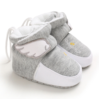 Baby / Toddler Wing Pattern Letter Print Fluff Prewalker Shoes