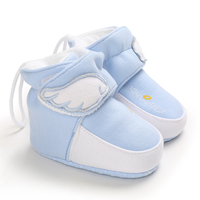 Baby / Toddler Wing Pattern Letter Print Fluff Prewalker Shoes