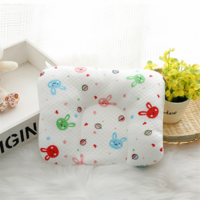 Baby 100% Colored Cotton Cute Cartoon Pillow Baby Head Shaping Pillow for Preventing Flat Head Syndrome