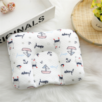 Baby 100% Colored Cotton Cute Cartoon Pillow Baby Head Shaping Pillow for Preventing Flat Head Syndrome