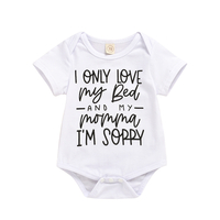 Baby Boy / Girl Letter Print Romper