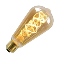 5W Very Warm White Dimmable LED Decorative Filament Squirrel Cage Bulb - Screw Cap
