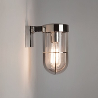 Astro Cabin Outdoor Wall Light - Polished Nickel