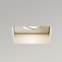 Astro Trimless Plaster-In Square Fire Rated Adjustable Downlight - Matt White