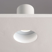 Astro Trimless Round Fire Rated Fixed Downlight - Matt White