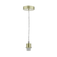 Dar 1 Ceiling Pendant Lamp Holder - Brass