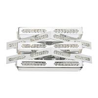 Dar Cube Crystal Flush Light - Polished Chrome