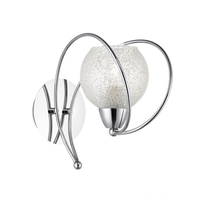 Dar Rafferty Wall Light - Polished Chrome