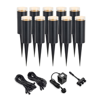 EasyFit 12v Garden Lights - Botanic LED Post Light Kit - 10 Lights