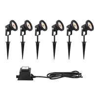 EasyFit 12v Garden Lights - De Luxe LED Spotlight Kit - 6 Lights